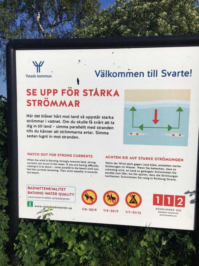 Stuga Naera Havet Ystad Buitenkant foto